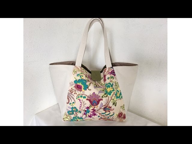 How to Make a Size 11 Canvas Tote Bag: A Color-Blocked Design