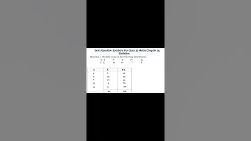 Extra Question Solutions 1 For Class 10 Maths Chapter 14 Statistics