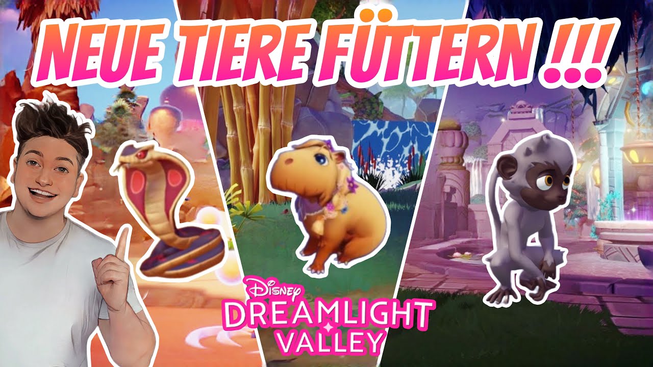 Dreamlight Valley Was Essen Die Tiere LIEBLINGSESSEN, UHRZEITEN & ORTE der NEUEN tierischen BEGLEITER!!! 🐵