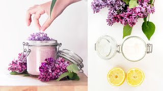 Do you have lilac flowers, lemon and sugar? Make Lilac sugar