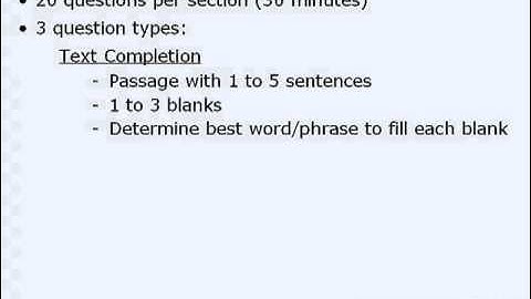 1. GRE Lesson - About the GRE