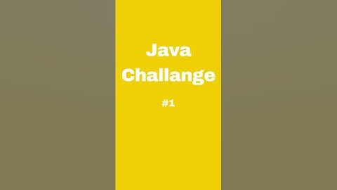 Java Challenge #1 #roboticqa #javachallenge #Java #Programming #Coding #Shorts