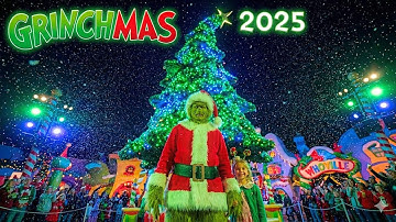 Grinchmas Tree Lighting 2025 | Universal Studios Hollywood 4K 120FPS POV