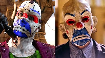 MKXL The Joker Jason Performs All DLC Fatalities (The Dark Knight Bank Robbery Skin)