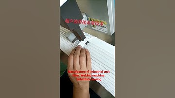 Manufacture of industrial dust filter. Welding machine. Substitute sewing