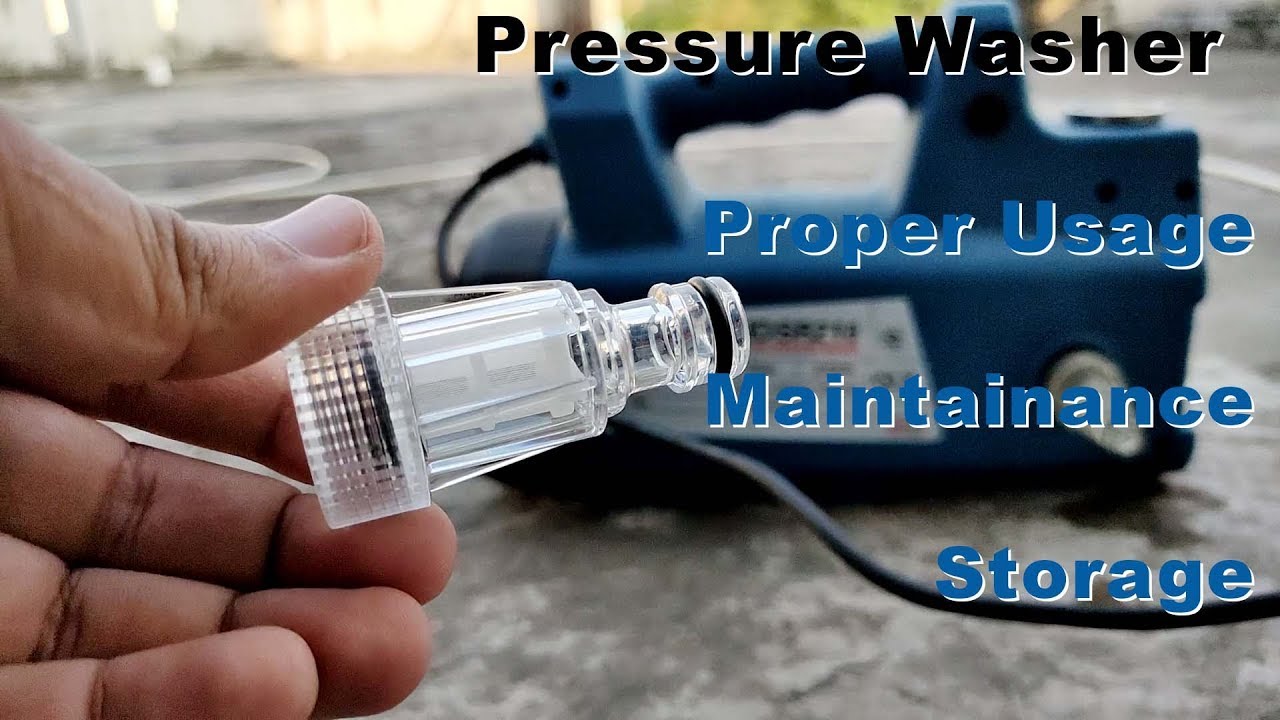 How to properly use/store your pressure washer. YouTube