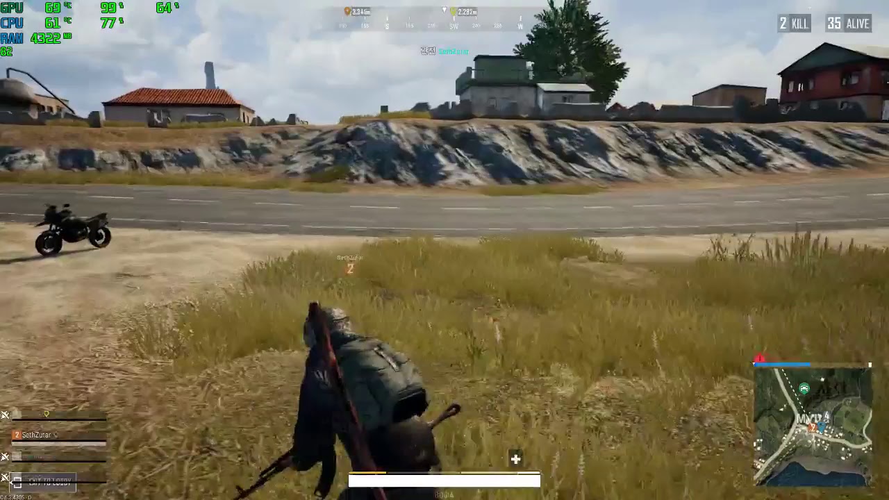 Test PUBG Project Thai, I5 3440 - RAM8GB- GTX750TI