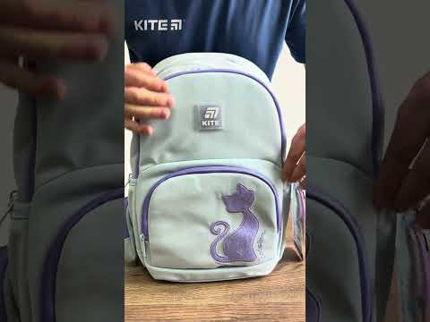 Шкільний набір Kite Education Catsline SET_K25-585M-1 (рюкзак, пенал, сумка)130 – 145 см, видео 1