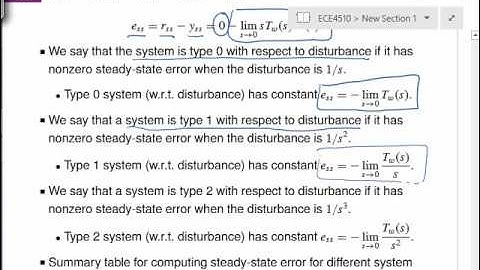 Steady-state error w.r.t. disturbance - UCCS University of Colorado Colorado Springs