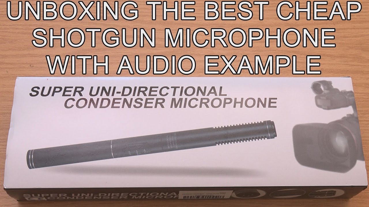 Unboxing The Best Cheap Budget XLR Electret Condenser Shotgun