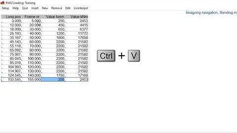 PIAS Initial Training - Loading - shear forces and bending moments