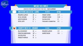 Western Eagles SC - Lions v County West CC - Orange
