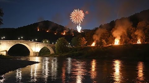 🎇 Guy Fawkes Night Ambience | Bonfires & Fireworks | Soothing Violin Celebration Background 🎇