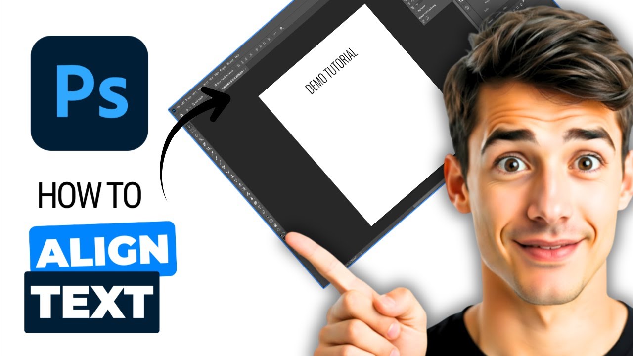 How To Align Text In Photoshop (Easiest Way) (2026 Guide) - YouTube