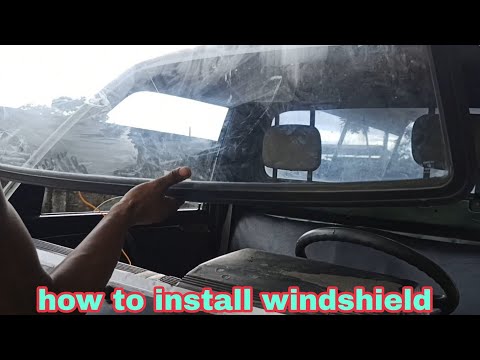 How to install windshield || Suzuki multicab