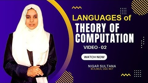 #2| Languages of Theory of Computation| by Nigar Sultana | TOC Series
