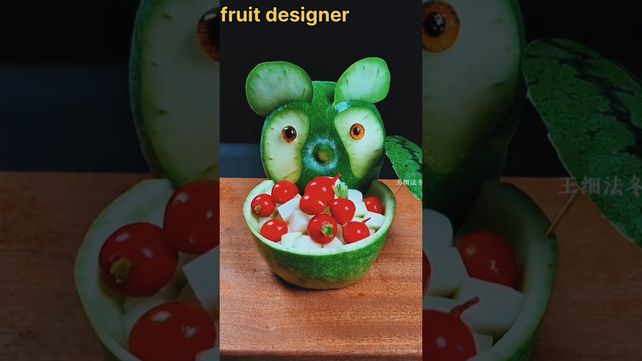 some fruits vegetables cutting unique doll design