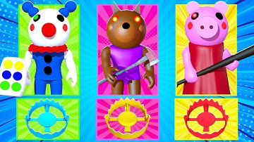 ROBLOX PIGGY RANDOM SKIN & TRAP CHALLENGE! (Part 3)