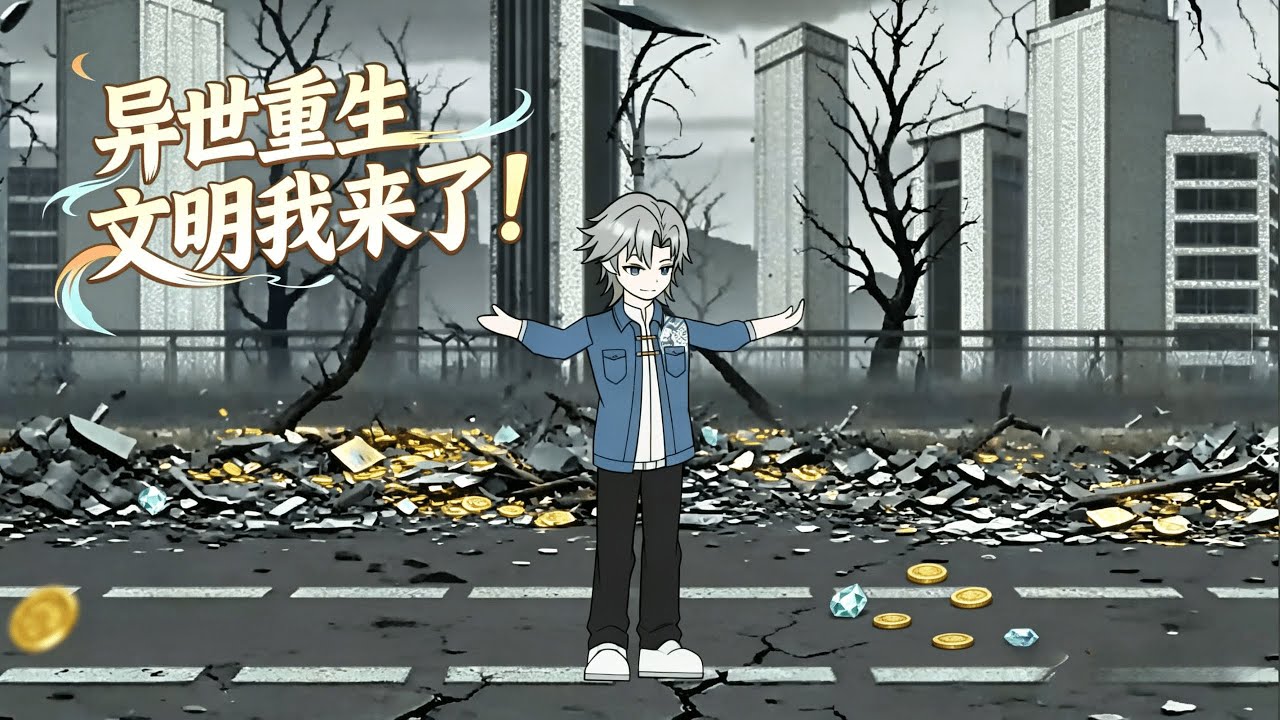 🪙从废土城市的普通倒爷，到异世界的交易大佬，全靠这破手镯和一兜现代物资，逆袭太离谱#漫剧 #动漫 #drama