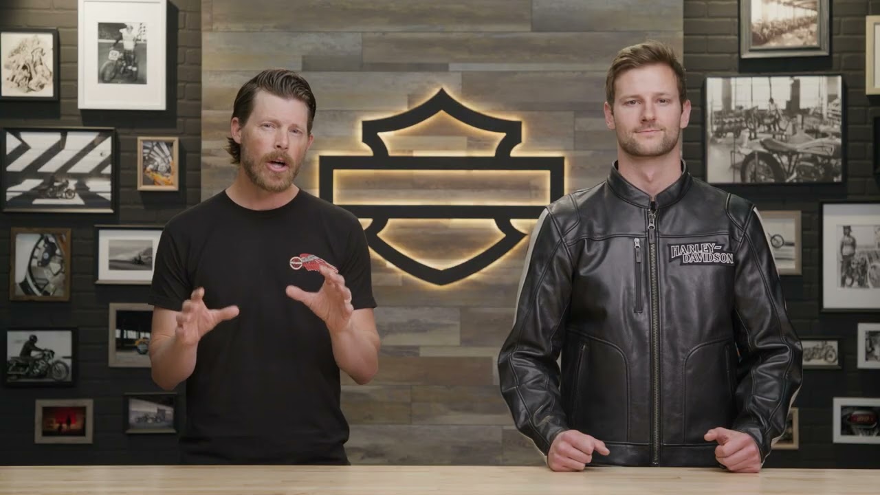 Harley-Davidson men´s Leather Jacket Enduro Screamin Eagle - YouTube