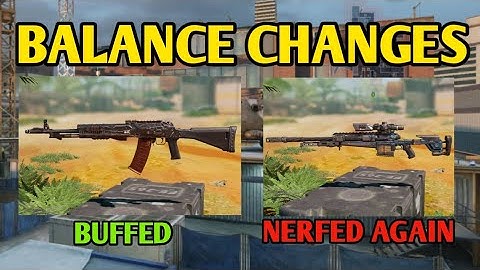 Season 5 Buffs and Nerfs || Balance Changes in Season 5 CODM