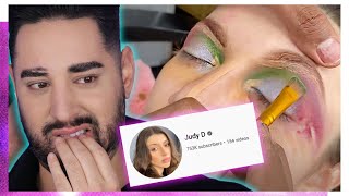 Download Lagu Worst Reviewed Makeup Artist! Pro MUA Reacts - JUDY D MP3