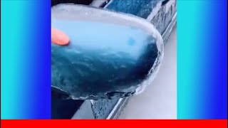 People Removing Ice From Their Car | Compilation Satisfying