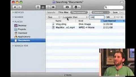 MacMost Now 116: Finding Large Files on Your Hard Drive
