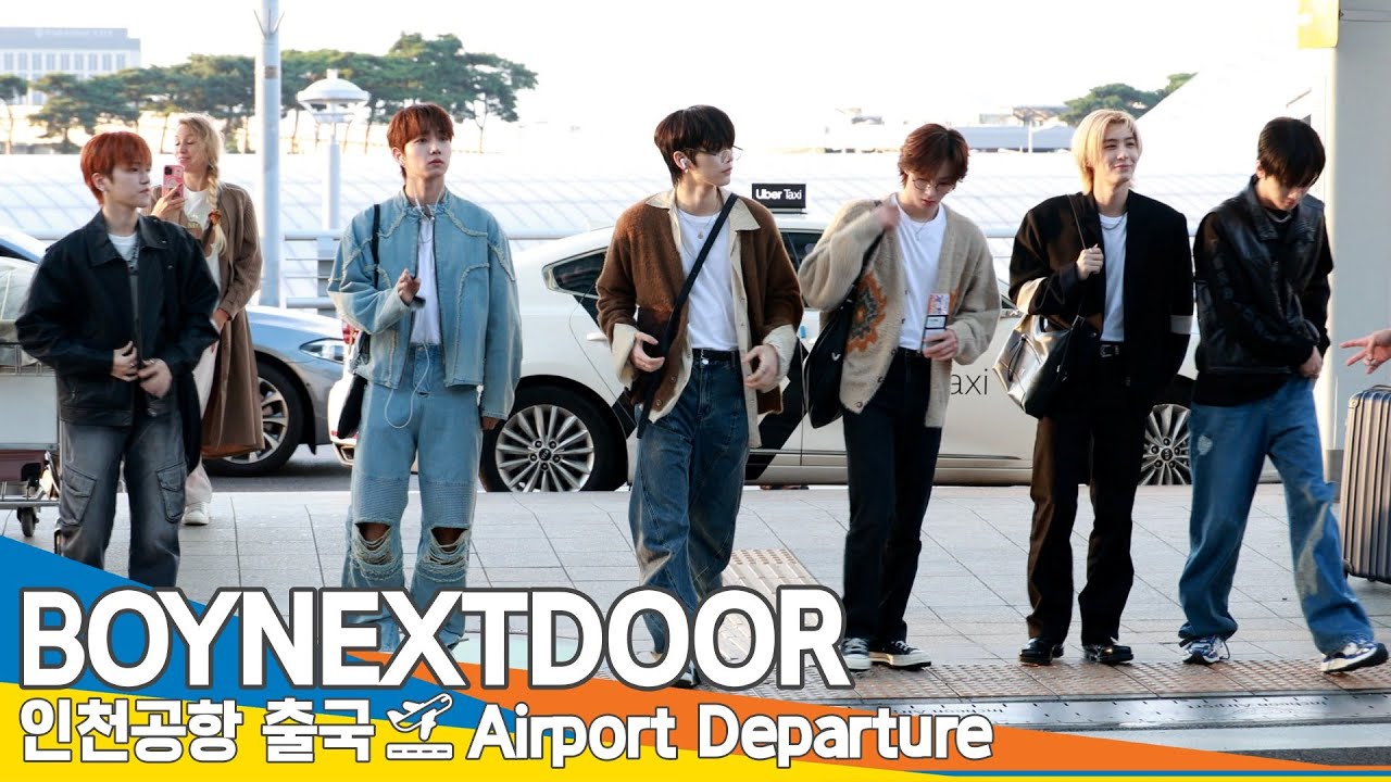 [4K] 보이넥스트도어, 멤버 앞에서 대 놓고 'XX'하는 팬들! 이건 아니죠!! (출국)✈️BOYNEXTDOOR Airport Departure 2024.10.19 Newsen