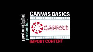 Canvas: Import Content