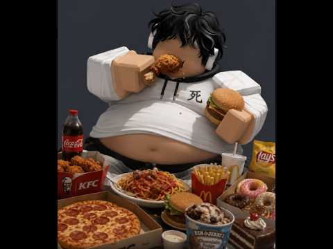 playing mukbang game in roblox