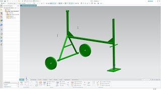 SIEMENS NX 12 - MAIN FRAME ASSEMBLY - CONCRETE MIXER