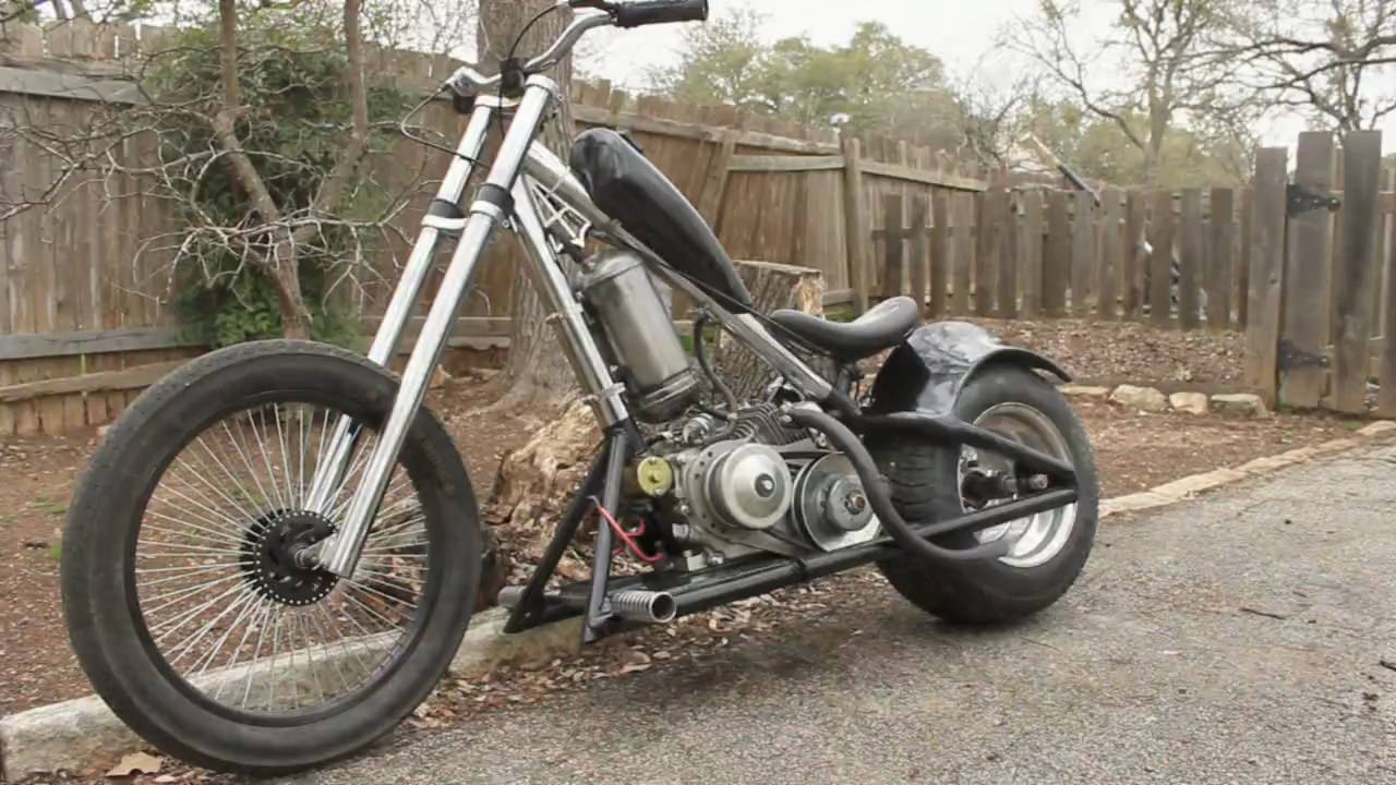 gas powered chopper bicycle