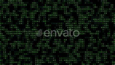Digital Data Screen III 4K | Motion Graphics - Envato elements