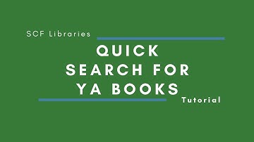 Quick Search for YA books
