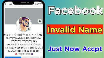 How To Create Invalid Name Facebook Account 2021 | Fb Unique Name Account New Trick