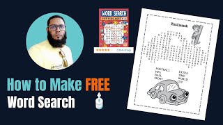 How to Make FREE Word Search Puzzle for KDP | Kids Custom Wordsearch screenshot 4