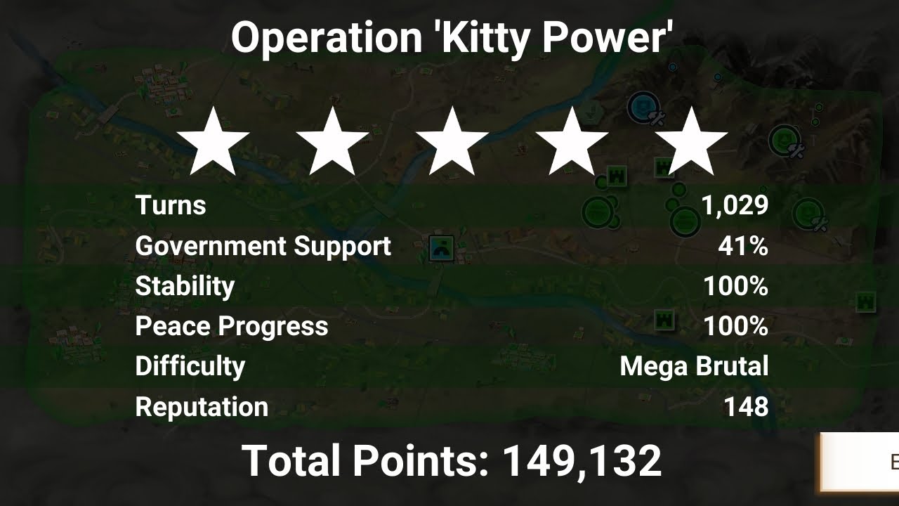 Rebel Inc Saffron Fields, Tank Commander, MEGA BRUTAL, No Advisor