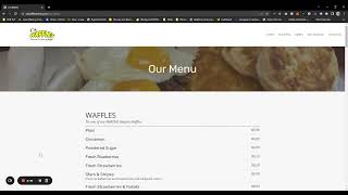 C's Waffles Menu