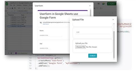 Google Apps Script - Create Userform in Google Sheets use Google Form Part 2: With Upload Feature
