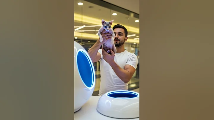 Watch the video about Bald Cat Turns Fluffy in Dubai Machine Amazing Transformation #cats #Dubai #fluffy
