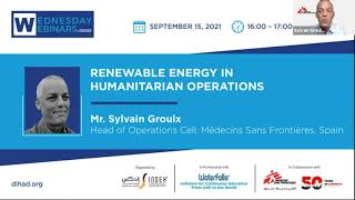 Renewable Energy in Humanitarian Operations: DIHAD webinars
