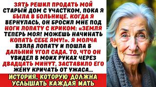 видео: Зять швырнул мне лопату: «Копай себе могилу, старая!», но он не знал, что я… картинка: Зять швырнул мне лопату: «Копай себе могилу, старая!», но он не знал, что я…