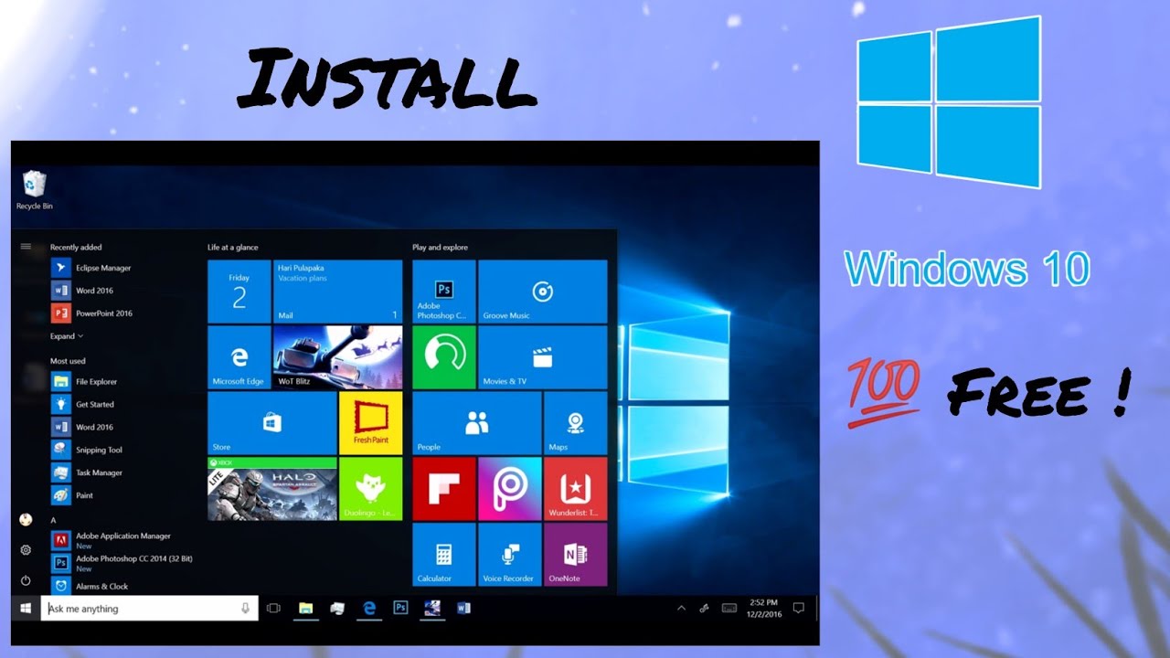 How to create a BOOTABLE PENDRIVE for installation of WINDOWS 10 - YouTube