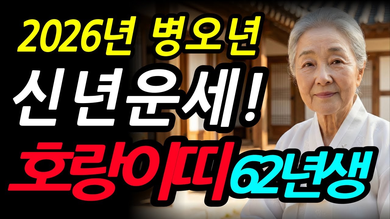 1962년생 호랑이띠 