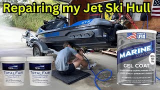 Repairing the Hull on my Jet Ski