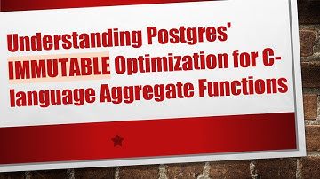 Understanding Postgres