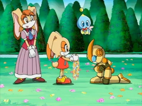 Sonic X Deleted Scene: Cream Gives The Flower Necklace To Emerl
