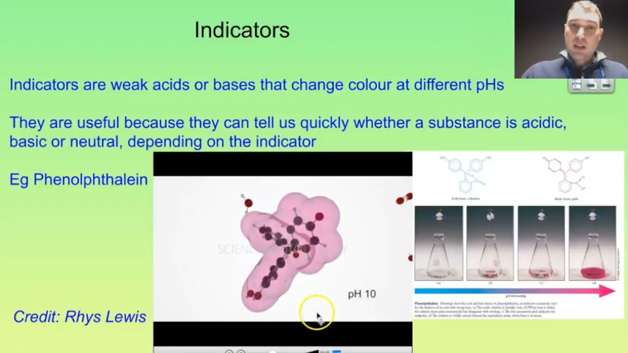 ⁣Phenolphthalein indicator | Acids and bases | meriSTEM