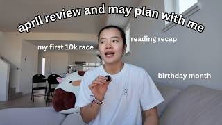 the monthly chatty review and plan with me (april & may) 🌤️